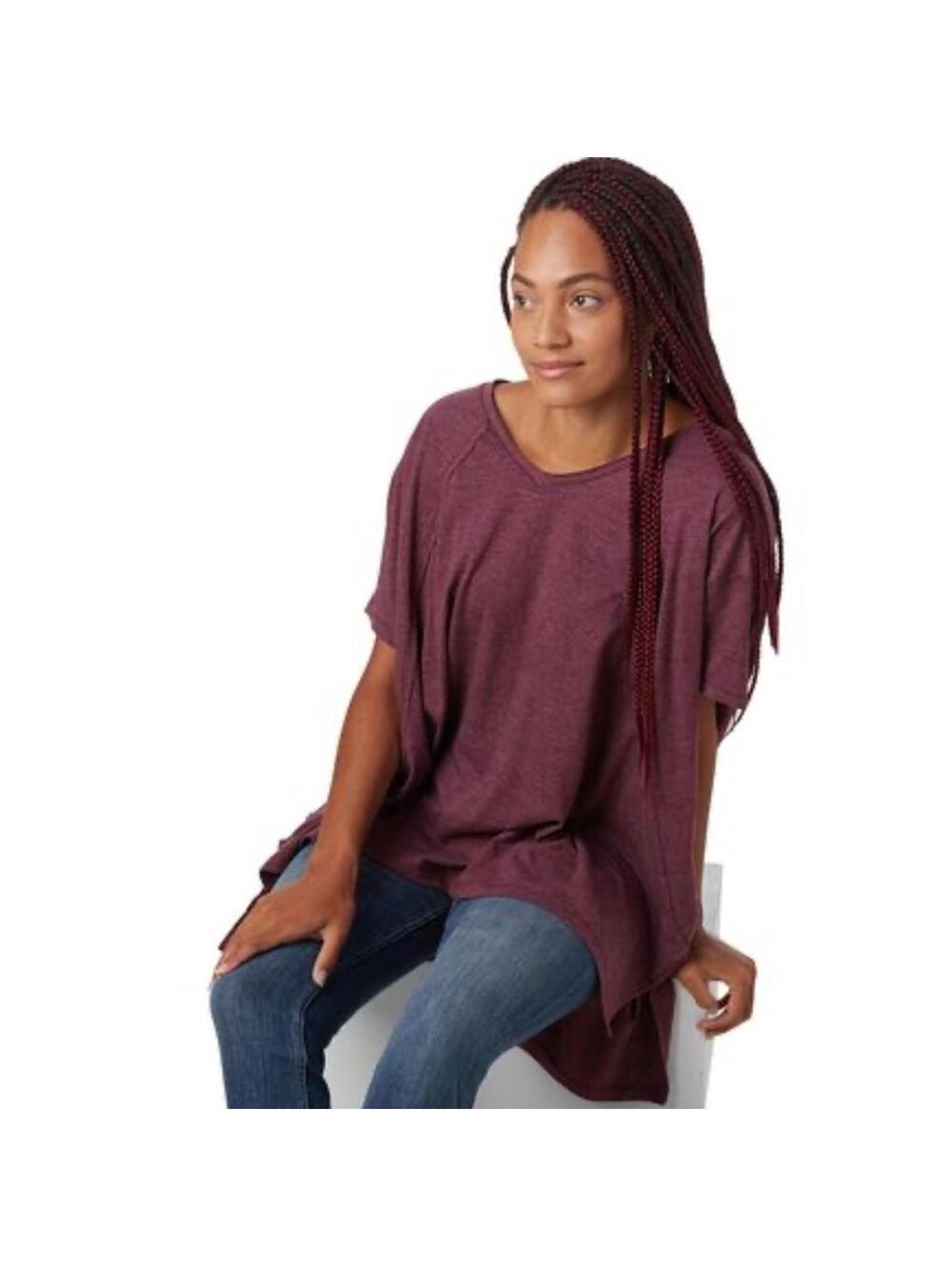 ✨ Free People Movement Oversized Hi-Low Knit Top (Tagged XS, Fits M)
